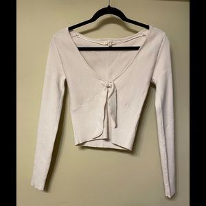 Long sleeve crop top